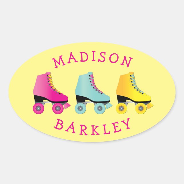 Roller Skate Kid Cute Skating Seal Sticker (Front)