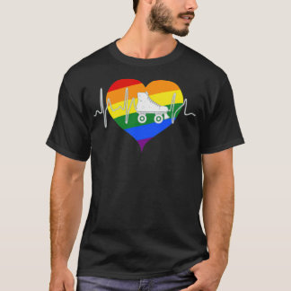 Roller Skate LGBT pride  T-Shirt