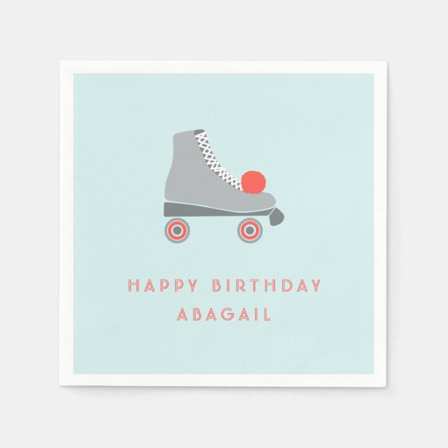 Roller Skate Napkin (Front)