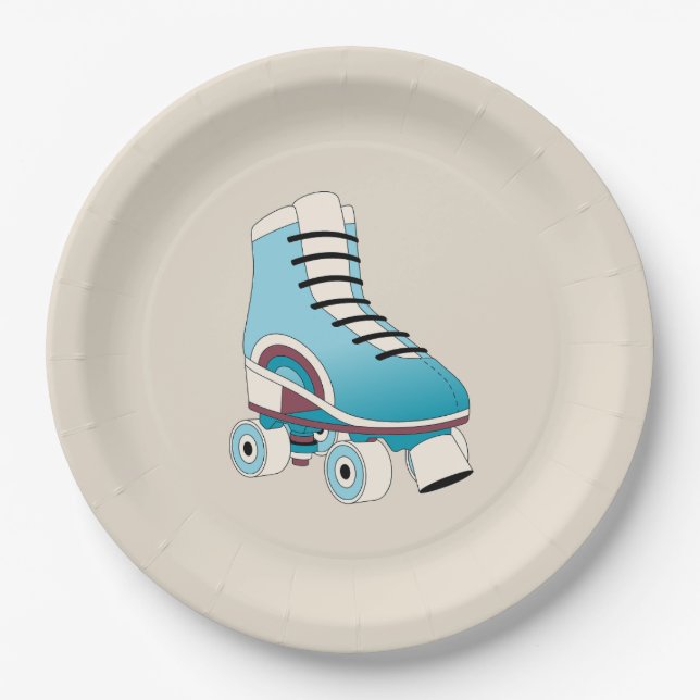 Roller Skate Party Plates (Front)
