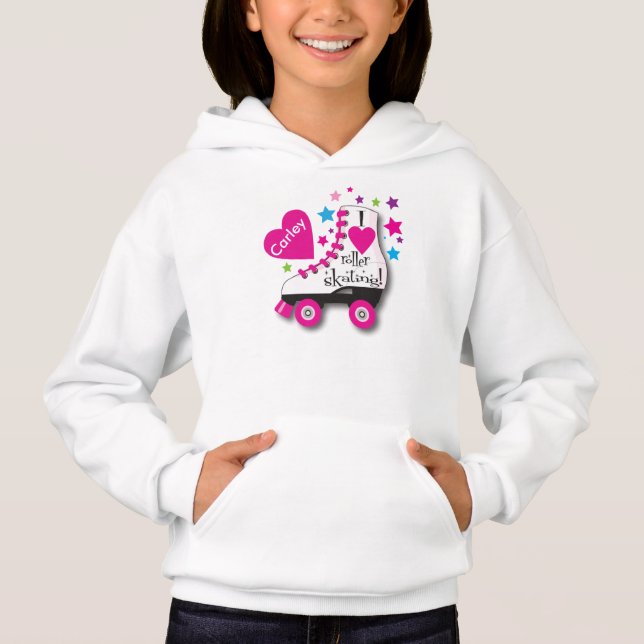 Roller Skate Personalised Hoodie (Front)