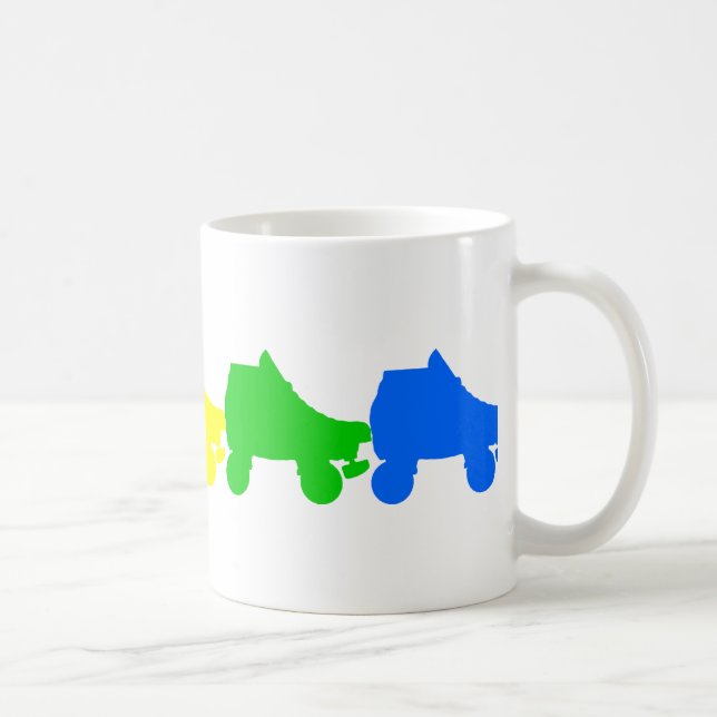 roller skate rainbow coffee mug (Right)