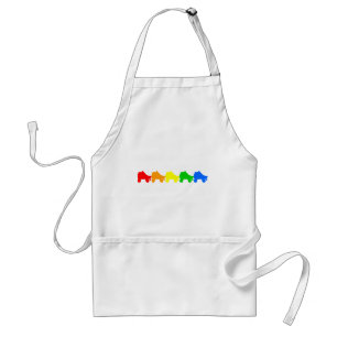 roller skate rainbow standard apron