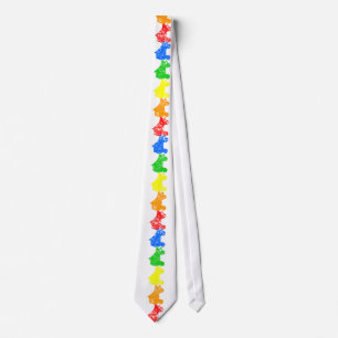 roller skate rainbow tie