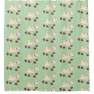 roller skate shower curtain