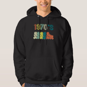 Roller Skate Skating 70s Retro Hoodie