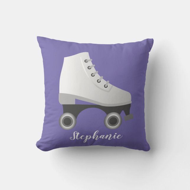 Roller Skate Skating Design Throw Pillow (Front)