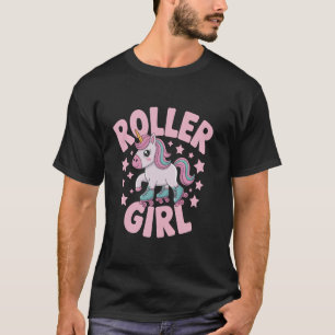 Roller Skater Girl 70s 80s 90s Roller Skates Rolle T-Shirt