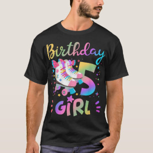 Roller Skates 5Th Birthday Celebration 5 Year Old T-Shirt