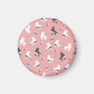 Roller skates cassette pattern. magnet