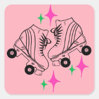 Roller Skates Derby Skating Pink Birthday Party