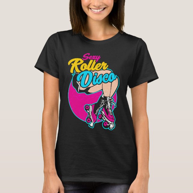 Roller skates disco inline skating roller skating  T-Shirt (Front)