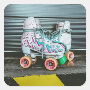 Roller Skates Epic Square Sticker