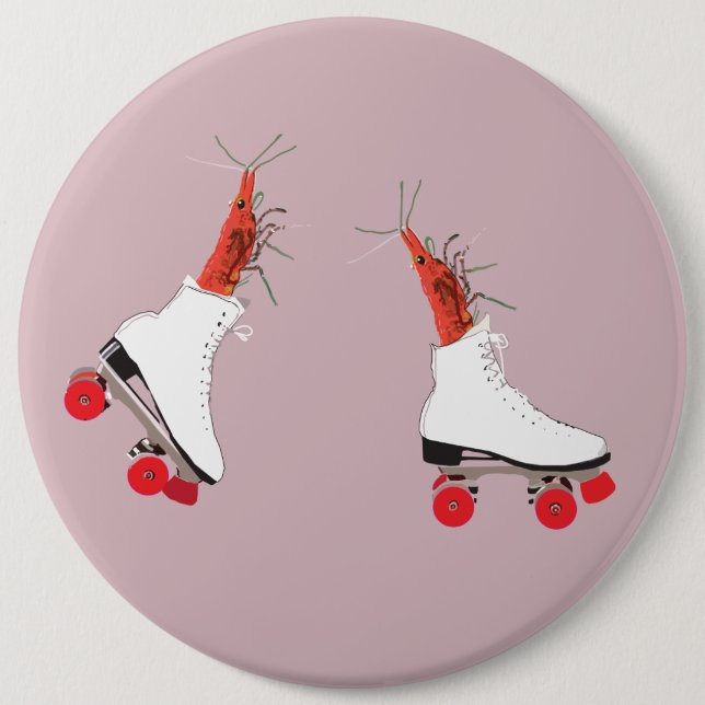 Roller Skates for Everyone Round Badge (Front)