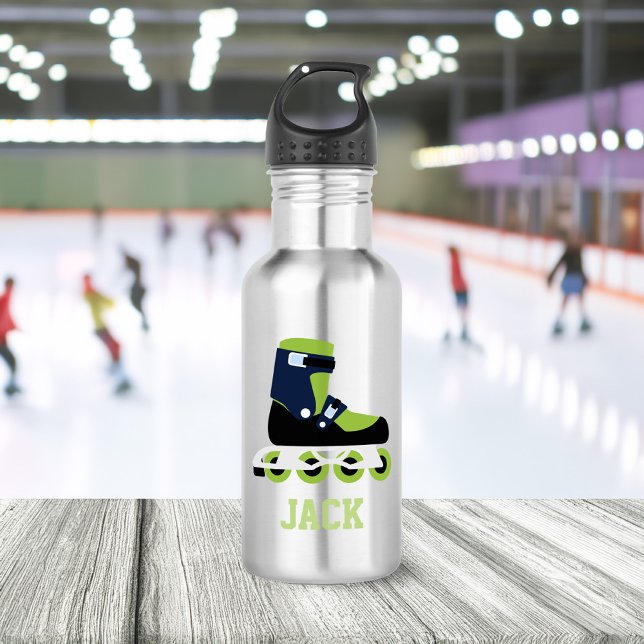Roller Skates Personalised Kids 532 Ml Water Bottle (Creator Uploaded)