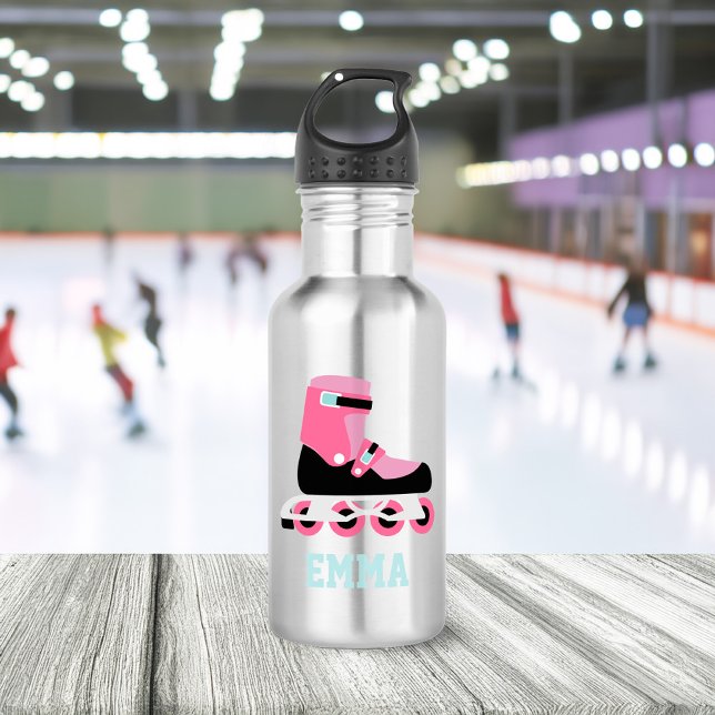 Roller Skates Personalised Kids Stainless Steel Wa 532 Ml Water Bottle (Creator Uploaded)
