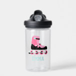 Roller Skates Personalised Kids Water Bottle<br><div class="desc">Personalised design for your little athletes and sports fans.</div>