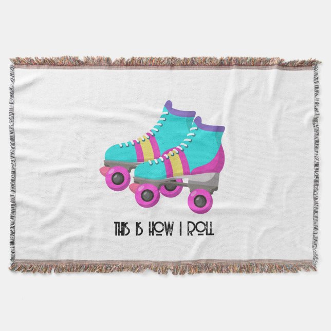 Roller Skates Throw Blanket (Front)