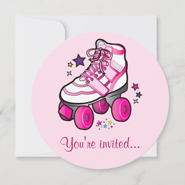 Roller Skating Birthday Party Invitation (Front)