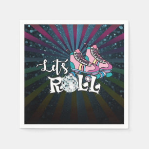 Roller Skating Birthday Party Napkins