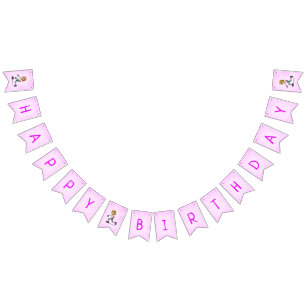 Roller Skating Birthday Party Pink Bunting