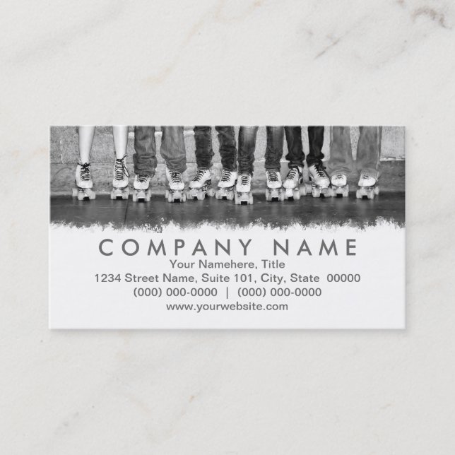 Roller Skating Business Cards (Front)
