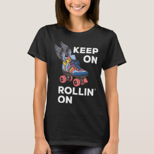 Roller Skating Derby Keep On Rollin On Vintage Ret T-Shirt