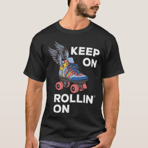 Roller Skating Derby Keep On Rollin On Vintage Ret T-Shirt