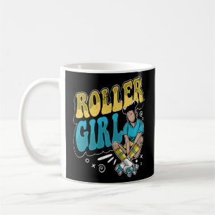Roller Skating Derby Skater 70s Skates Hobby  Roll Coffee Mug