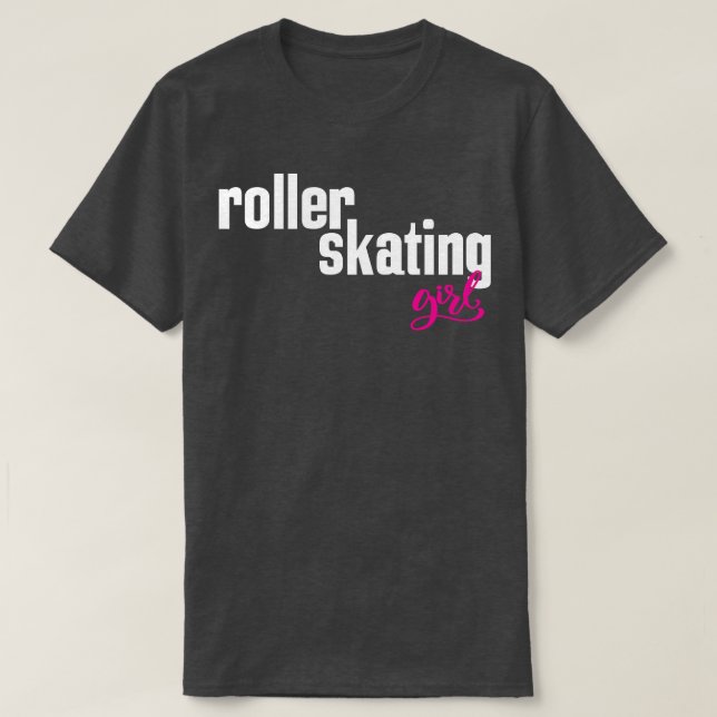 Roller Skating Girl Rollerskating 1 T-Shirt (Design Front)