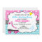 Roller Skating Party Chevron Birthday Invitation