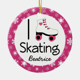 Roller Skating Personalised Ornament Gift