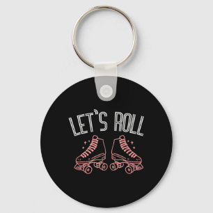 Roller Skating Reto Roller Skate Roller Skater Key Ring