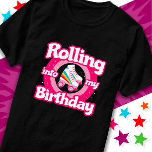Roller Skating Rink Birthday Party Retro Fun Skate T-Shirt