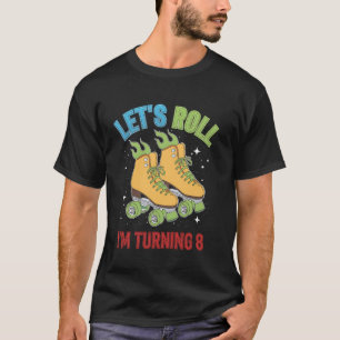 Roller Skating Roller Disco Birthday Party Retro T-Shirt