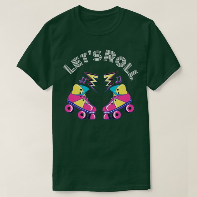 Roller skating Roller Skater Skate 9 T-Shirt (Design Front)
