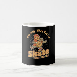 Roller Skating Roller Skates Turtle Sloth Coffee Mug