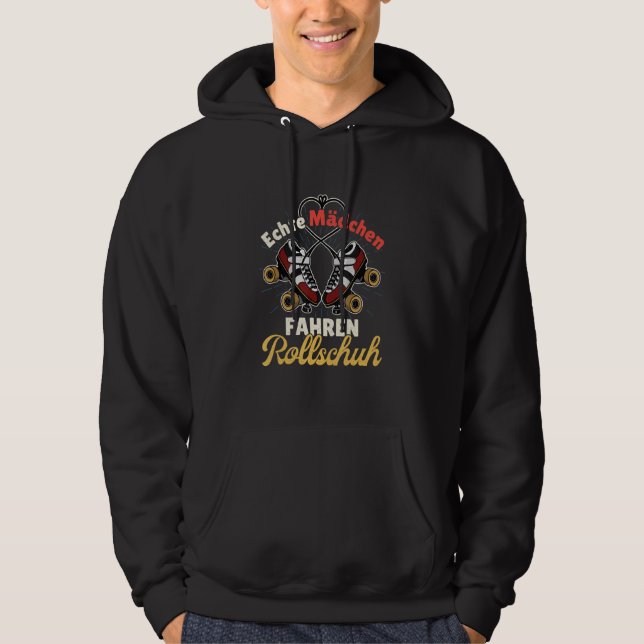 Roller skating rollers roller skater inline skatin hoodie (Front)