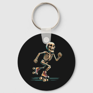 Roller Skating Skater Halloween  Key Ring