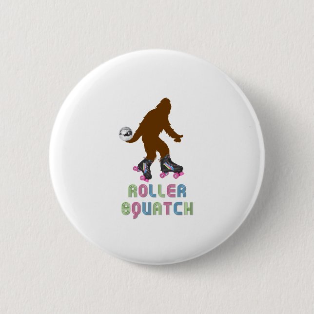 Roller Squatch 6 Cm Round Badge (Front)