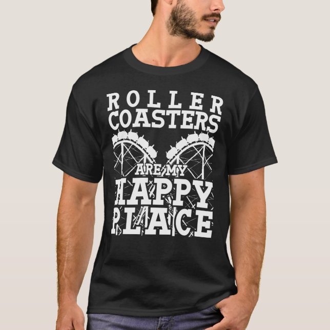 Roller Track Faires Roller Coasters T-Shirt (Front)