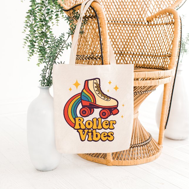 Roller Vibes – Retro Skate Magic Tote Bag (Creator Uploaded)