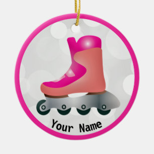 Rollerblade Skate Design Ceramic Ornament
