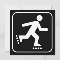 Rollerblade Symbol Invitation