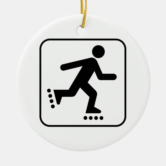 Rollerblade Symbol Ornament (Front)