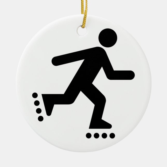 Rollerblade Symbol Ornament (Front)