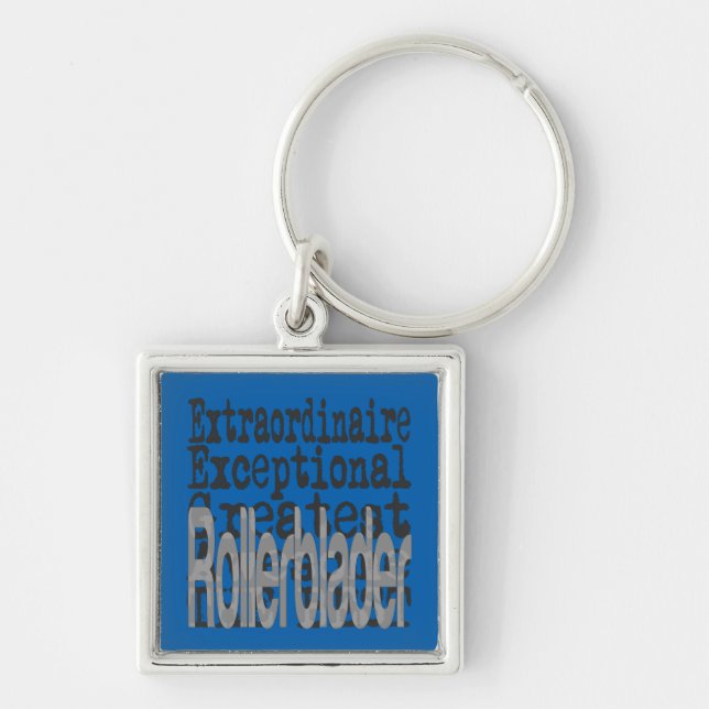 Rollerblader Extraordinaire Key Ring (Front)