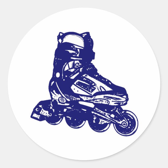 Rollerblades Classic Round Sticker (Front)