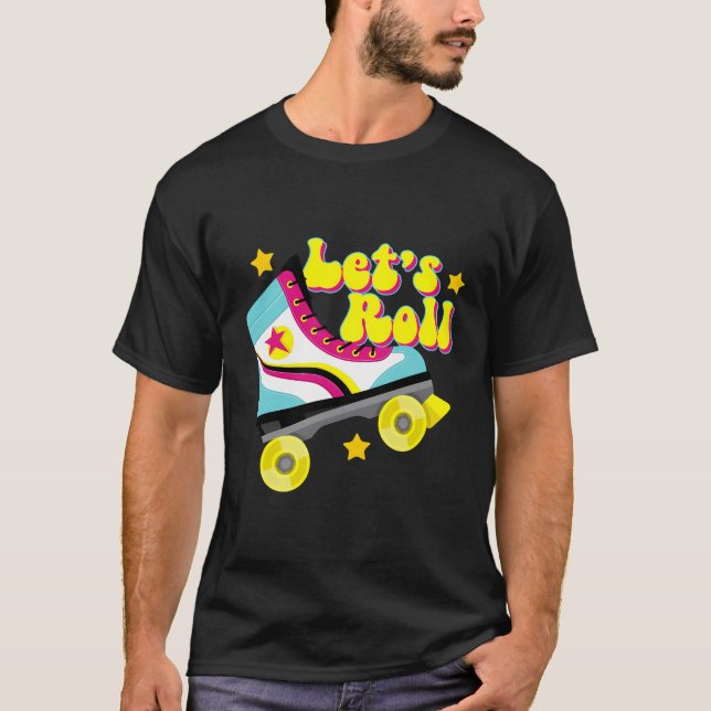 Rollerblades Rollerblading Disco Roller Skating T-Shirt (Front)
