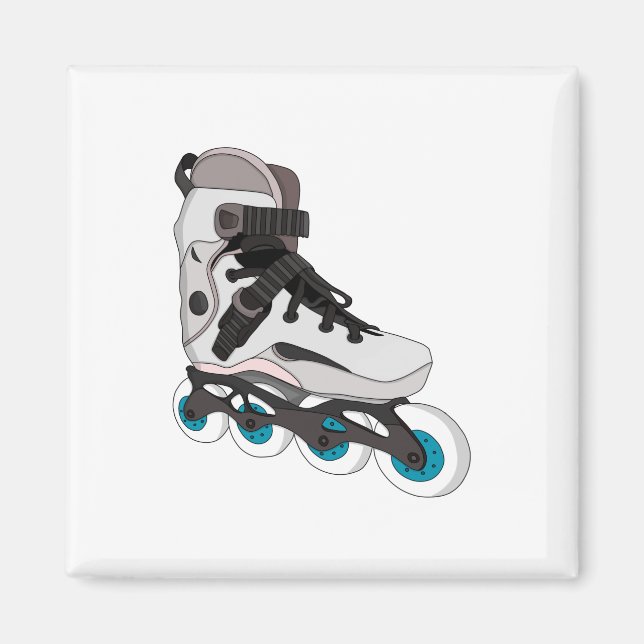 Rollerblades Rollerskates Inline Skates Art Magnet (Front)